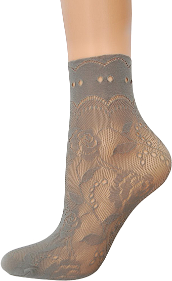 Жіночі фантазійні шкарпетки "Milano", visone - Veneziana — фото N1