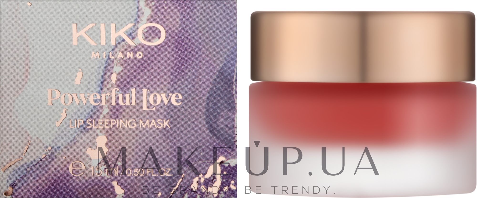 Ночная маска для губ - Kiko Milano Powerful Love Lip Sleeping Mask — фото 15ml
