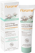Зволожувальний крем для сухої й чутливої шкіри обличчя - Florame Hydratation Rich Moisturizing Face Cream — фото N1