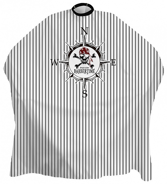 Перукарська накидка, 140x160 см, піратський компас - Barbertime Compassed Cape — фото N1