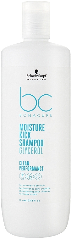 Шампунь для нормальных и сухих волос - Schwarzkopf Professional Bonacure Moisture Kick Shampoo Glycerol — фото N3