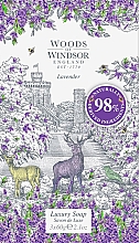 Парфумерія, косметика Woods Of Windsor Lavender - Набір мила (soap/3x60g)