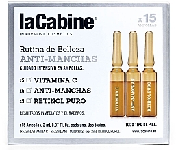 Ампули для обличчя - La Cabine Anti-Manchas Beauty Routine Ampoules — фото N1