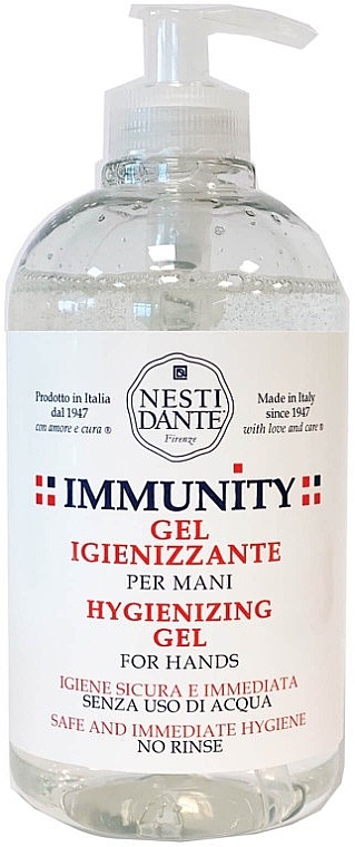 Антибактериальный гель для рук - Nesti Dante Immunity Hygienizing Gel For Hands — фото N1