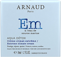 Крем для обличчя захисний з водою морських джерел - Arnaud Aqua Detox Extreme Climate Cream — фото N2