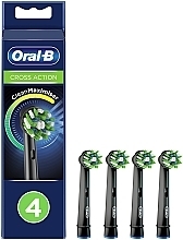 Сменная насадка для электрической зубной щетки, 4 шт. - Oral-B Cross Action Black Power Toothbrush Refill Heads — фото N1