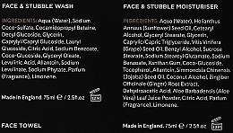 Набор - Percy Nobleman Face & Stubble Care Kit (f/cr/75ml + f/cl/75ml + towel) — фото N3