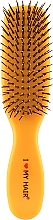 Парфумерія, косметика Щітка для волосся "Spider", 9 рядів, матова, жовта - I Love My Hair