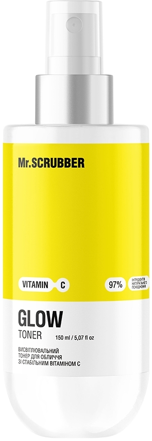 Висвітлювальний тонер для обличчя зі стабільним вітаміном С - Mr.Scrubber Glow Vitamin C Toner — фото 150ml