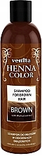 Шампунь для догляду за темним волоссям - Venita Henna Color Brown Shampoo — фото N1