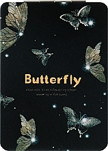 Зеркало косметическое "Butterfly", прямоугольное, желтое - SPL — фото N1