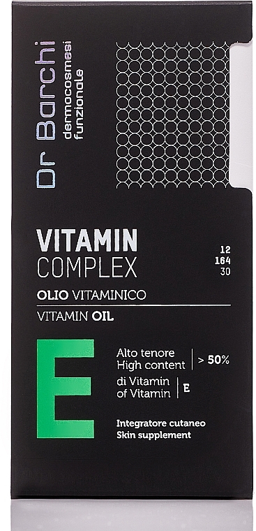 Витаминное масло для лица и тела - Dr. Barchi Vitamin E Complex Vitamin Oil — фото N3