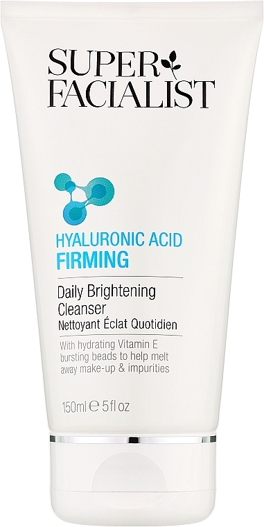 Гель с гиалуроновой кислотой для очистки лица - Super Facialist Hyaluronic Acid Firming Daily Brightening Cleanser — фото N1