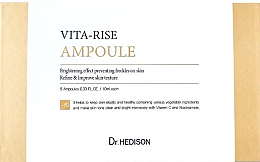 Осветляющие ампулы с витамином С для лица - Dr.Hedison Vita Rise Ampoule — фото N1
