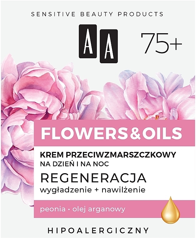 Денний і нічний крем від зморщок 75+ - AA Flowers & Oils Night And Day Anti-Wrinkle Cream — фото N2