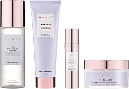 Духи, Парфюмерия, косметика Набор - Monat Be Balanced (cr/45ml + foam/120ml + ser/30ml + essence/120ml)