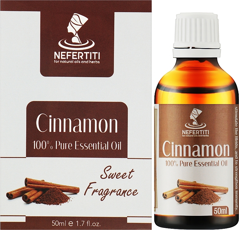 Ефірна олія кориці - Nefertiti Cinnamon 100% Pure Essential Oil — фото N2