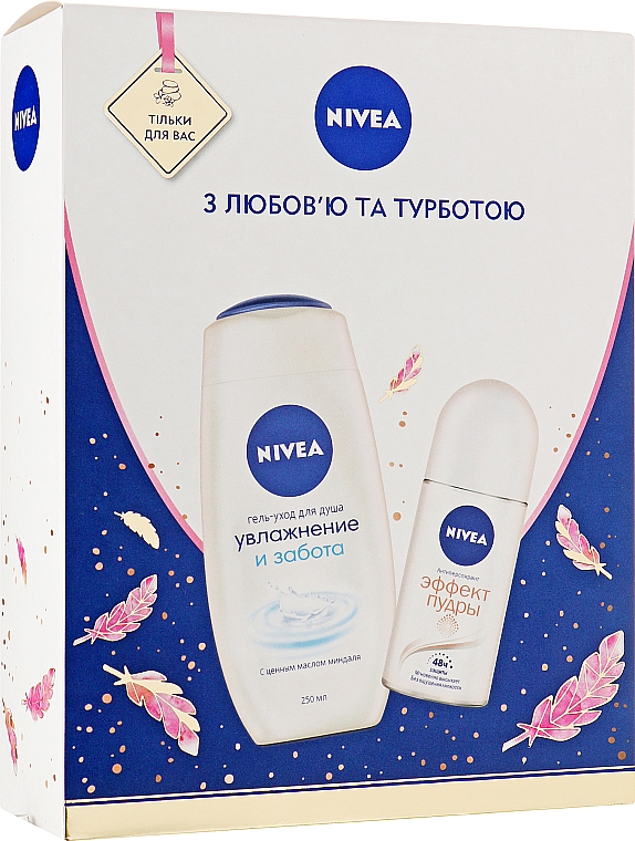 Набір "Ефект пудри" - NIVEA (deo/50ml + sh/gel/250ml)