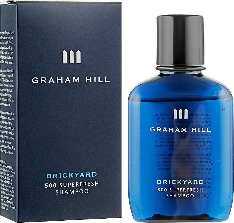 УЦЕНКА Шампунь для ежедневного мытья волос - Graham Hill Brickyard 500 Superfresh Shampoo  * — фото N2