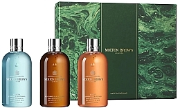 Molton Brown Woody & Aromatic Body Care Gift Set - Набор (sh/gel/3x300ml) — фото N1