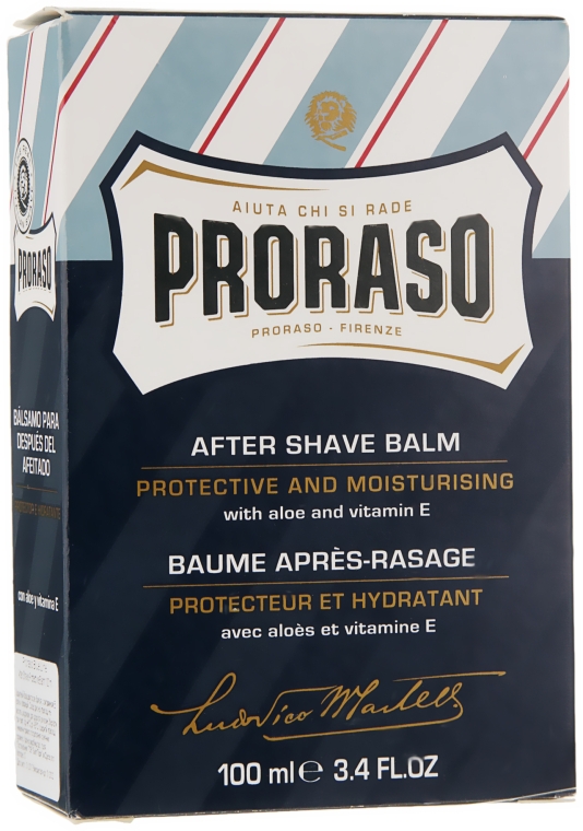 Бальзам после бритья с алоэ и витамином Е - Proraso Blue Line After Shave Balm — фото N8
