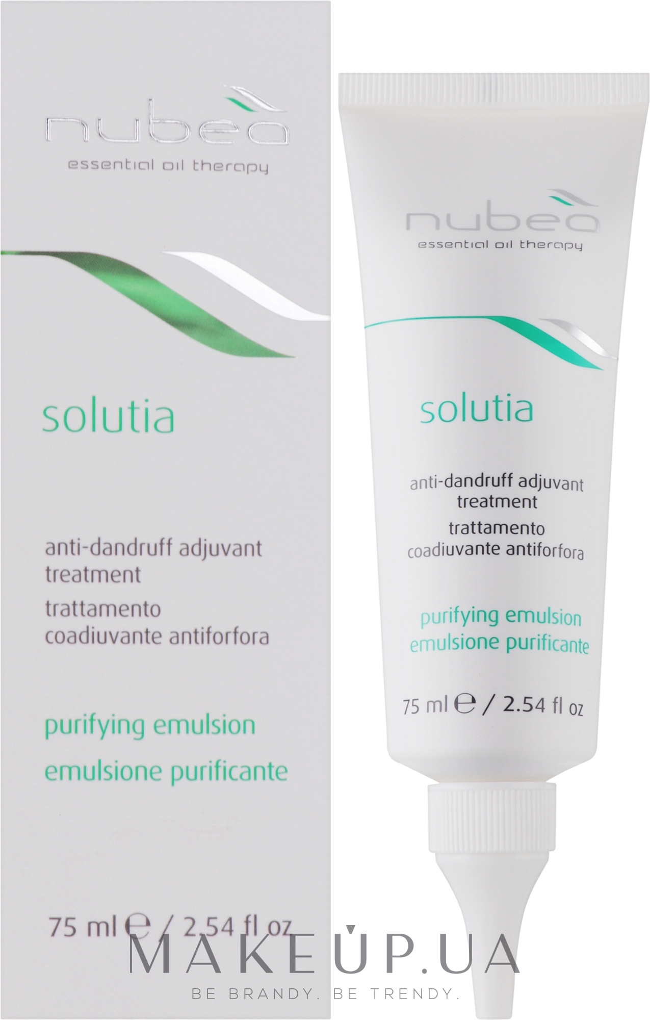 Очищающая эмульсия для волос против перхоти - Nubea Solutia Purifying Emulsion — фото 75ml