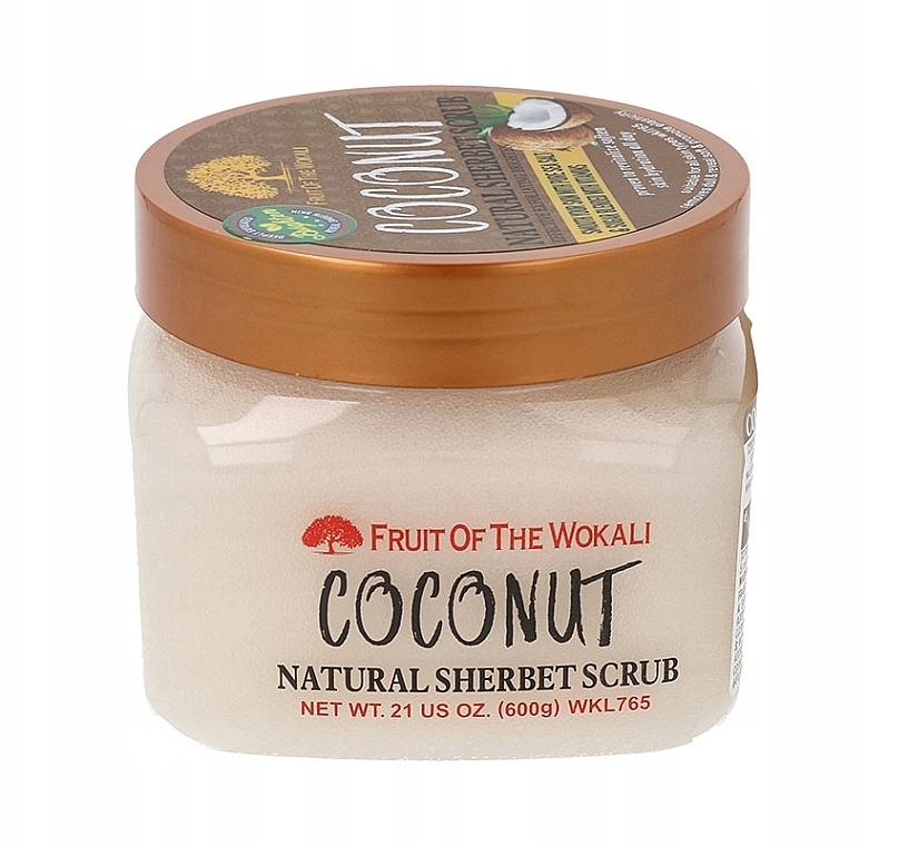 Натуральний скраб-шербет "Кокос" - Wokali Natural Sherbet Scrub Coconut