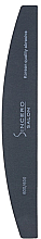 Пилочка для ногтей полумесяц, черная 600/600 - Sincero Salon Nail File, Halfmoon, Black — фото N1
