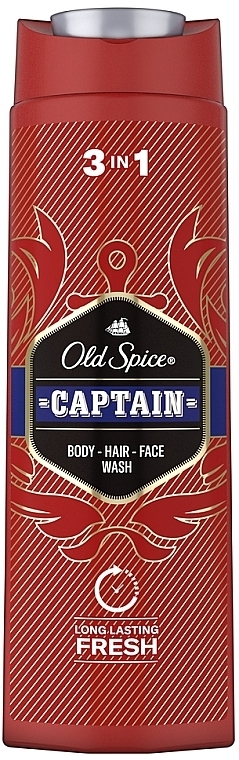Шампунь-гель для душу 2 в 1 - Old Spice Captain Shower Gel + Shampoo — фото N2