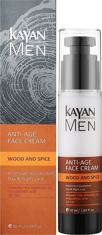 Крем для обличчя антивіковий - Kayan Professional Men Anti-Age Face Cream — фото N2