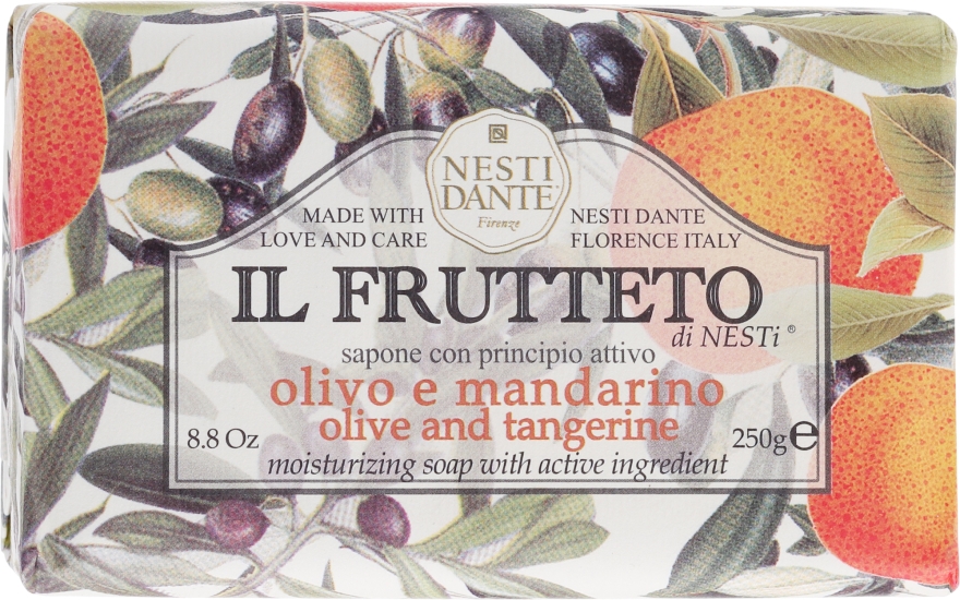 Мыло "Оливковое Масло и Мандарин" - Nesti Dante Il Frutteto Soap — фото N1