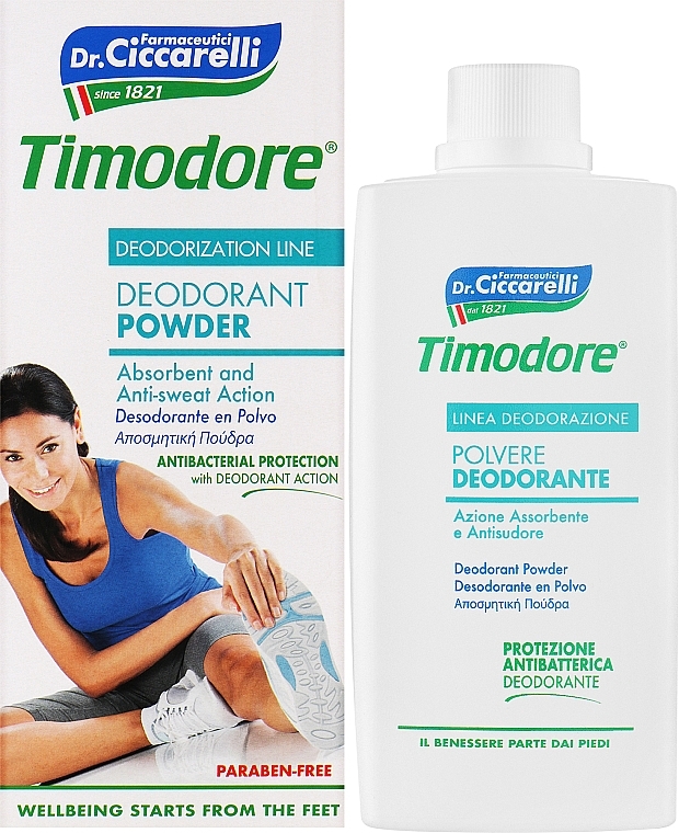 Порошок для ніг - Timodore Deodorant Powder — фото N2