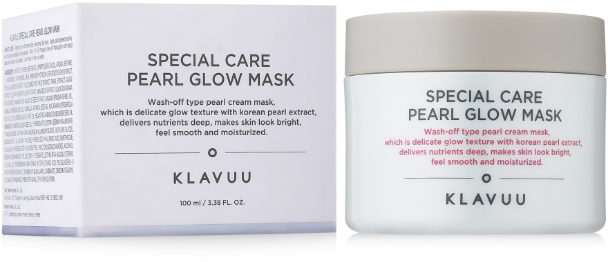 Глиняна маска для обличчя - Klavuu Special Care Pearl Glow Mask — фото N1