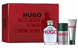 Духи, Парфюмерия, косметика HUGO Man - Набор (edt/125ml + deo/stick/75ml+sh/gel/50ml)