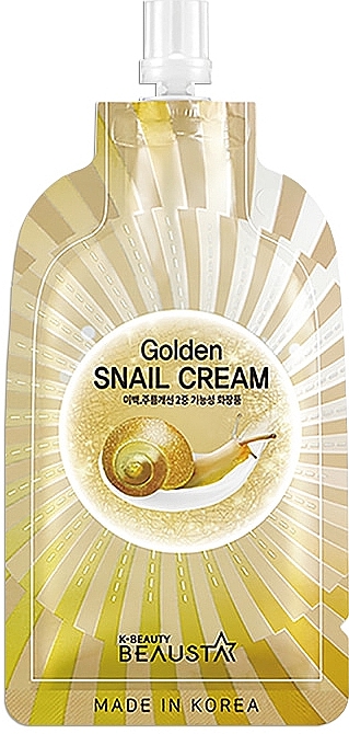 Регенирирующий крем для лица с муцином улитки - Beausta Golden Snail Cream