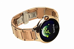 Парфумерія, косметика Смарт-годинник для жінок, сталевий, золотий - Garett Smartwatch Women Karen
