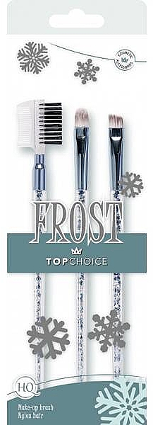 Набір пензлів для макіяжу "Frost", 38273, 3 шт. - Top Choice — фото N1