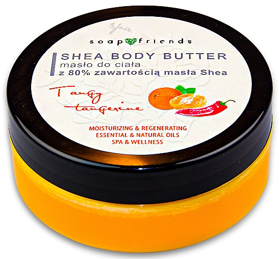 Бадьорлива олія для тіла з 80 % масла ши - Soap&Friends Tangy Tangerine — фото N1