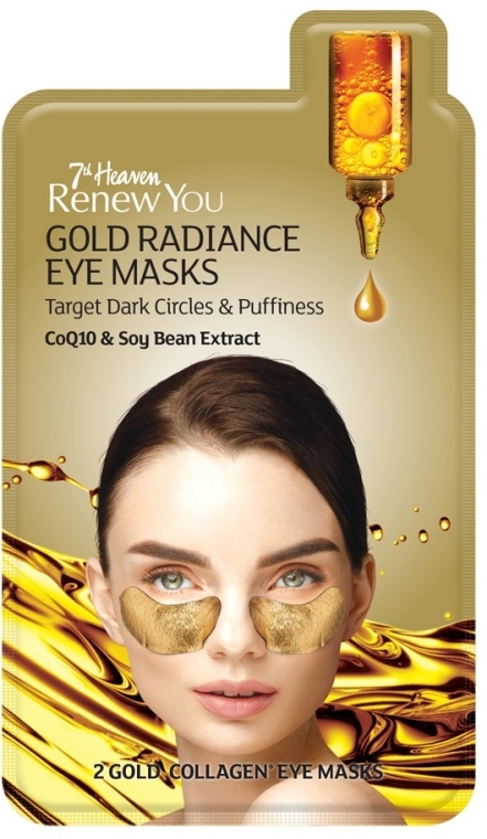 Маска для контура глаз - 7th Heaven Renew You Gold Radiance Eye Mask — фото N1