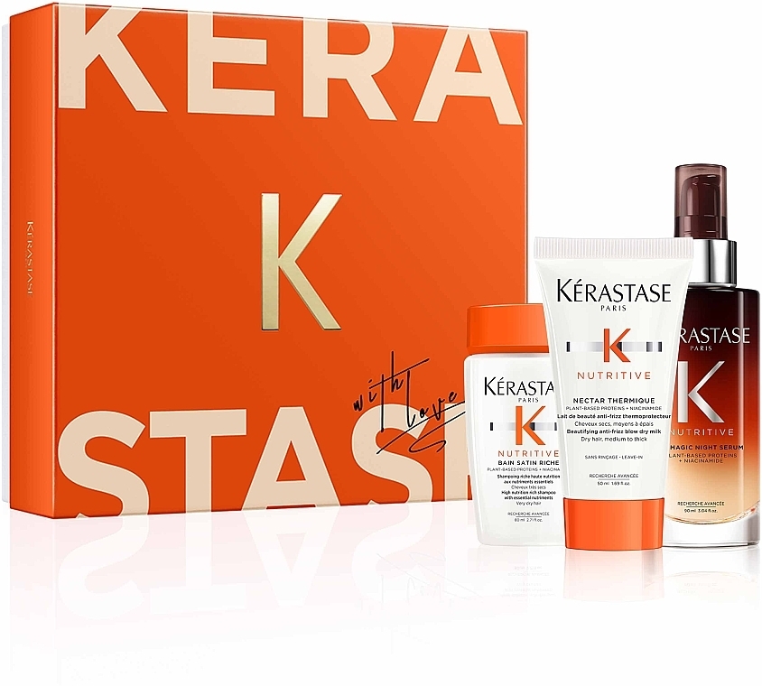 Набор - Kerastase Nutritive 2023 (shm/80ml + milk/50ml + serum/90ml) — фото N1