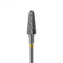 Фреза твердосплавна усічений конус, 6 мм/14 мм, жовта - Staleks Pro Expert Frustum Yellow — фото N1