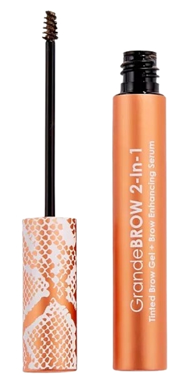 Тонувальний гель для брів 2 в 1 - Grande Cosmetics Grande Brow 2-In-1 Tinted Brow Gel And Brow Enhancing Serum — фото N1