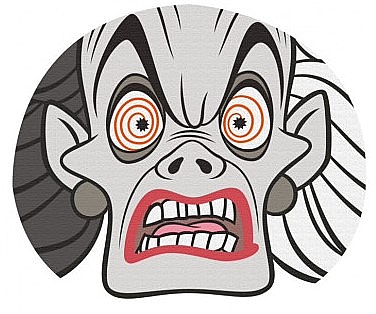 Маска для лица "Круэла" - Mad Beauty Disney Villains Cruella Face Mask — фото N2