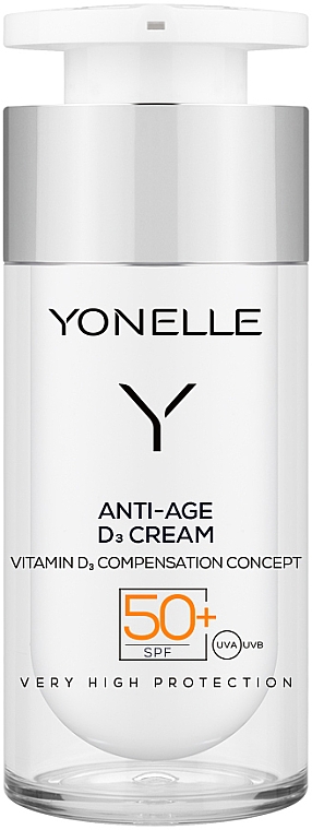 Защитный крем против морщин SPF50+ - Yonelle Anti-Age D3 Cream SPF50+ — фото N1