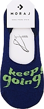 Жіночі шкарпетки-слідки CBD200-358, темно-сині - Moraj — фото N1
