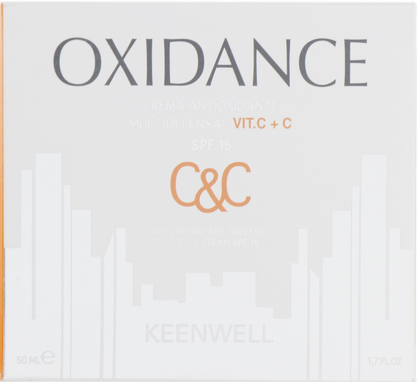 Антиоксидантний мультизахисний крем з вітамінами C+C - Keenwell Oxidance Antioxidante Multidefense Day Cream Vit. C+C SPF 15 — фото N1