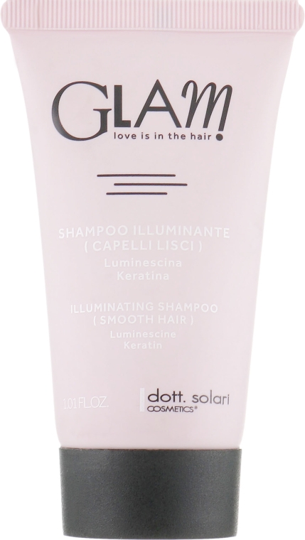 Разглаживающий шампунь с эффектом блеска - Dott. Solari Glam Illuminating Shampoo Smooth Hair — фото N3