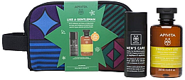 Парфумерія, косметика Набір - Apivita Like A Gentleman Men's Care (f/cr/50ml + Shm/250ml)