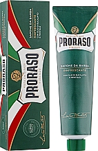 Тонізувальне мило для гоління з екстрактом евкаліпту і ментолу - Proraso Green Line Refreshing Soap (туба) — фото N2