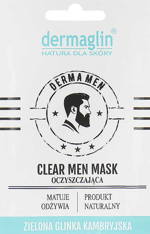 Маска для обличчя чоловіків "Очищення" - Dermaglin Clear Men Mask — фото N1